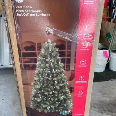 Lot 102. 5 ft Artificial Christmas Tree