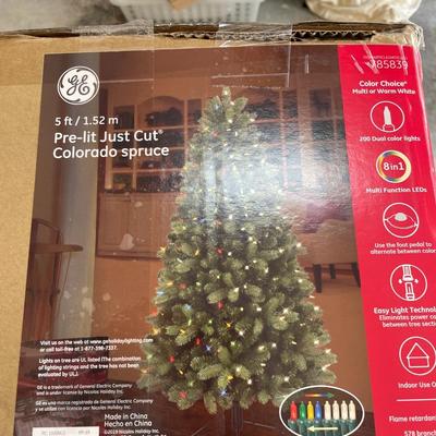 Lot 102. 5 ft Artificial Christmas Tree