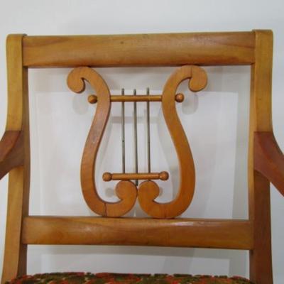 #1 Vintage wooden harp lyre back chair (1 of 2)