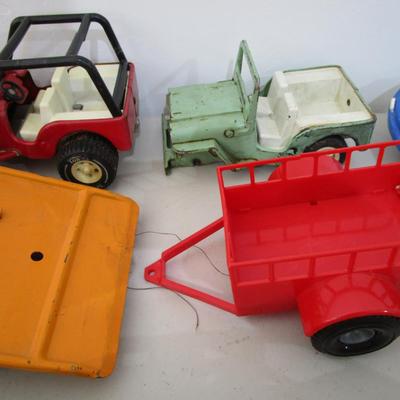#17 medium size trucks, trailers, Jeeps, boat