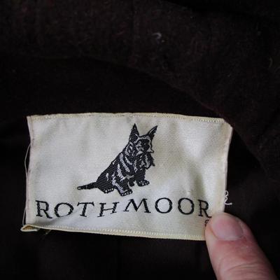 #35 Vintage Rothmoor Women's dress coat with fur collar