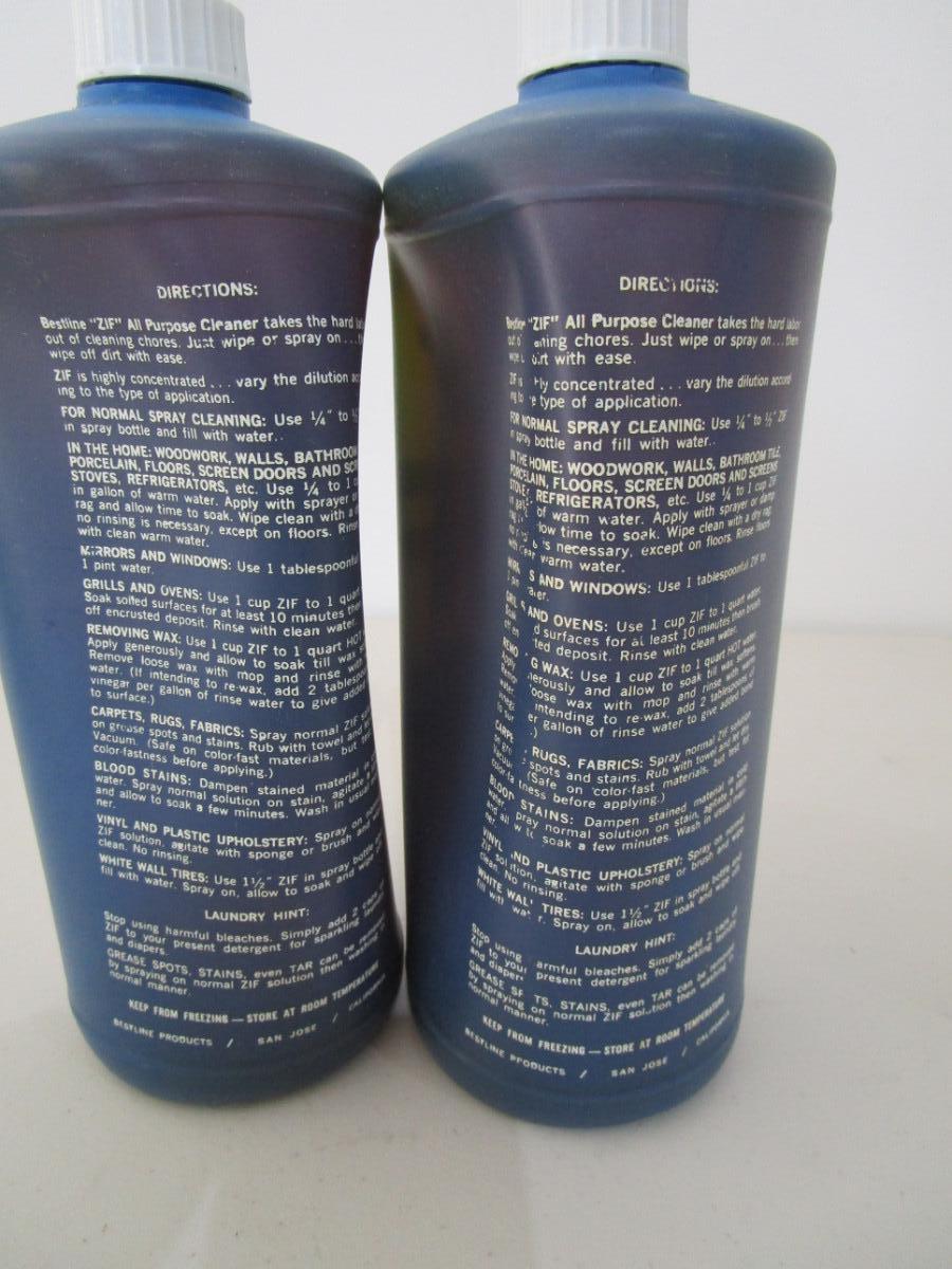45 Vintage Bestline ZIF AllPurpose cleaner 2 bottles