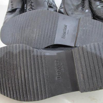 #52 Men's Dexter dress shoes and Old Friend's slippers, size 10