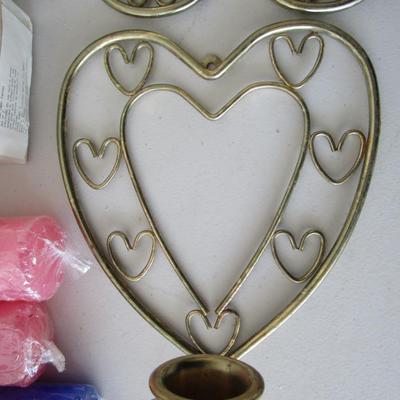 #53 Candles, new and holders
