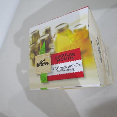 #62 Box Kerr lids with bands regular mouth (set of 12 lids and bands)