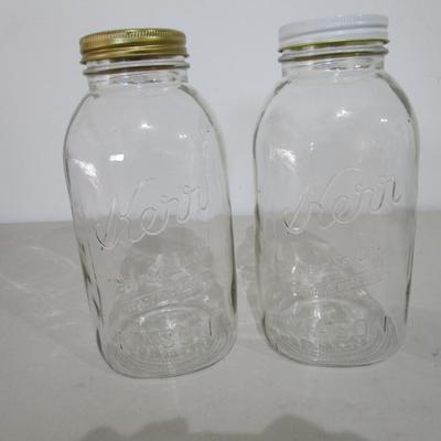 #68 Vintage  2- 1/2 gallon regular mouth Kerr canning jars