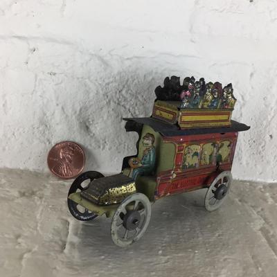 B1094 Rare Antique Meier Omnibus German Penny Toy