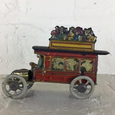 B1094 Rare Antique Meier Omnibus German Penny Toy