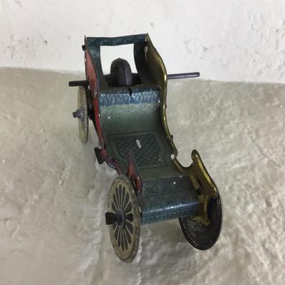 B1178 Rare Meier Tin Toy Car Lithographed German Penny Toy