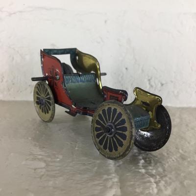 B1178 Rare Meier Tin Toy Car Lithographed German Penny Toy