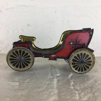 B1178 Rare Meier Tin Toy Car Lithographed German Penny Toy