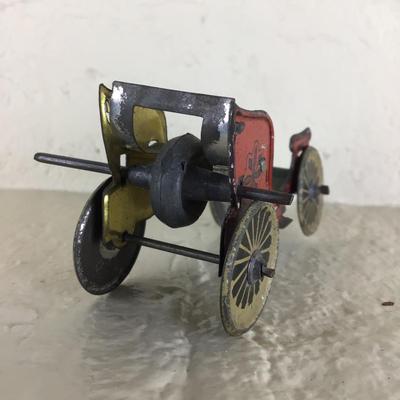 B1178 Rare Meier Tin Toy Car Lithographed German Penny Toy