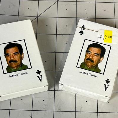 Saddam Hussein Playing Cards 