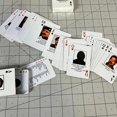 Saddam Hussein Playing Cards 