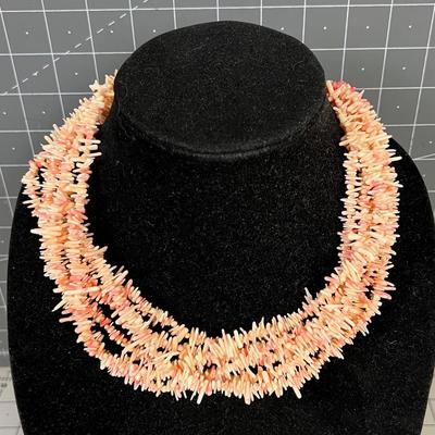 DTR Jay King Pink Coral Necklace, (FINE) 