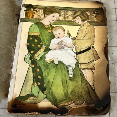 Antique Book- How to Bring up a Baby in 1906, Saved from a Fire