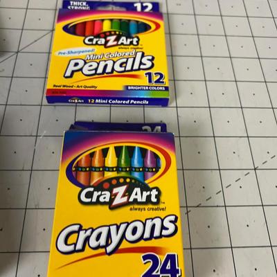 4 Boxes of Crayons; Crayola and Crazy Art