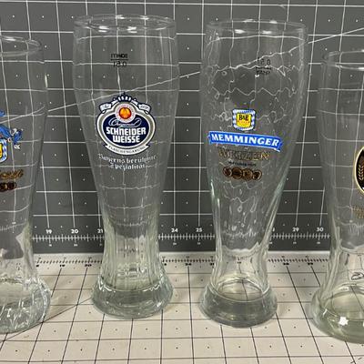 Mixed Lot of Pilsner Glasses 