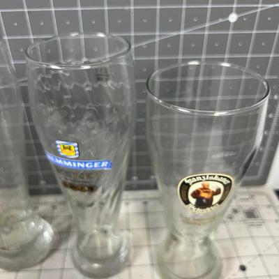 Mixed Lot of Pilsner Glasses 