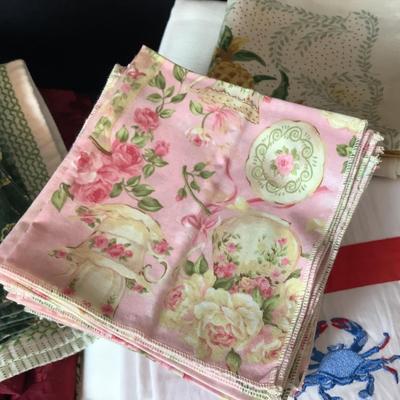 K1144 Lot of Misc. Kitchen Tablecloths and Hand towels