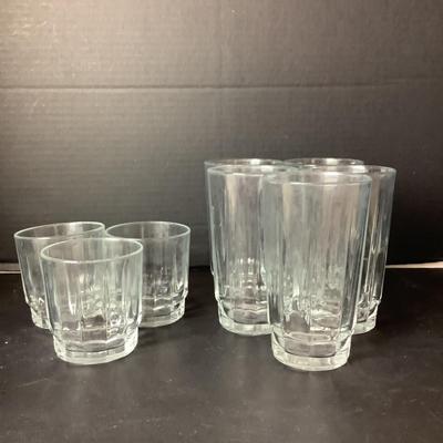 K1194 Lot of Clear Glass plates, glasses