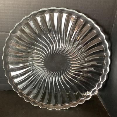 K1194 Lot of Clear Glass plates, glasses