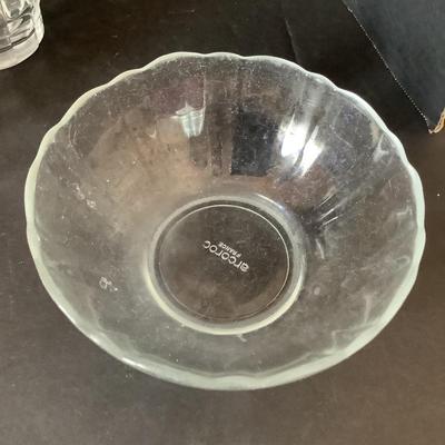 K1194 Lot of Clear Glass plates, glasses