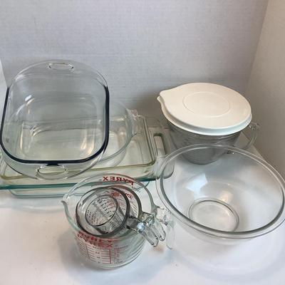 K1150 Large 10pc Pyrex Baking Lot