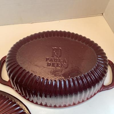 K1156 Large Oval Paula Dean 6qt Cast Iron Enamel Dutch Oven