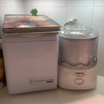 K1112 West End Bread Machine and Cuisinart Ice Cream Machine