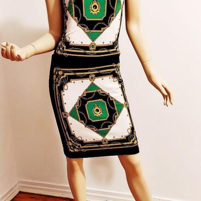 Ealph Lauren Sleeveless Pullover Dress Baroque Graphics A Beauty