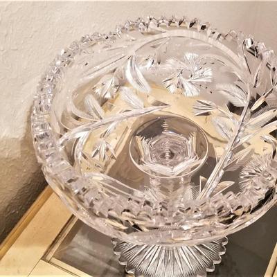 Lot #41  Pretty Vintage Crystal Compote