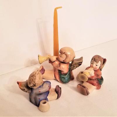 Lot #42 Three small vintage Hummel Candle Holders