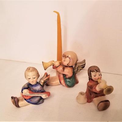 Lot #42 Three small vintage Hummel Candle Holders