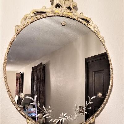 Lot #43  Large Vintage Decorative Mirror