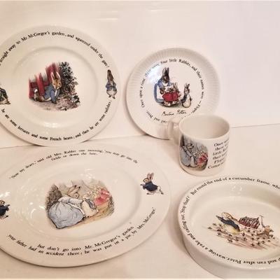 Lot #48  WEDGWOOD Beatrix Potter Baby Feeding Set