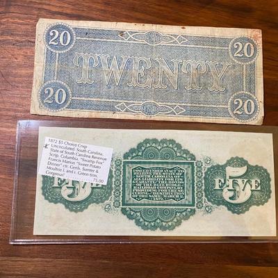 Confederate Paper Money Lot