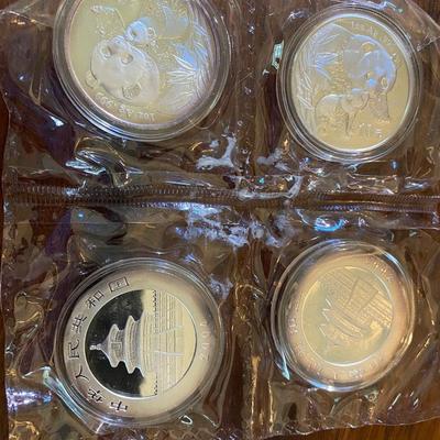 2003 Panda Coin Lot .999 Silver
