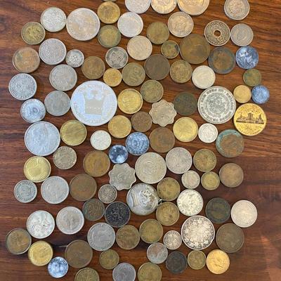 Large  Foreign Coin Lot