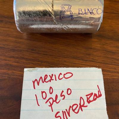 Mexico 100 Peso .999!Silver Coin Roll Lot
