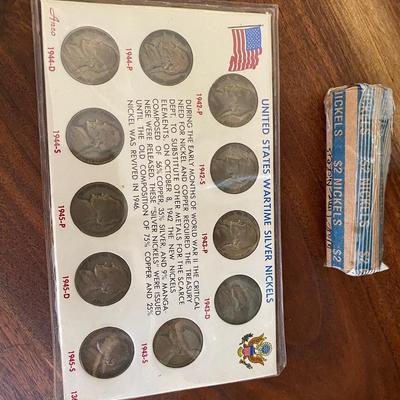 United States War Times Silver Nickel Lot