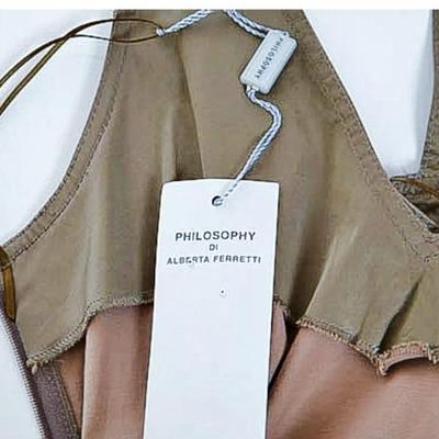 Alberta Ferretti Olive Green  Body Con Dress NWT