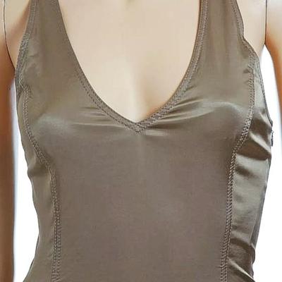 Alberta Ferretti Olive Green  Body Con Dress NWT