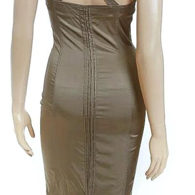 Alberta Ferretti Olive Green  Body Con Dress NWT