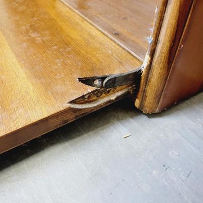 ART DECO WOOD VENEER CABINET