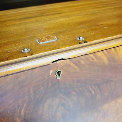 ART DECO WOOD VENEER CABINET