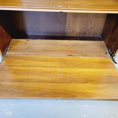 ART DECO WOOD VENEER CABINET