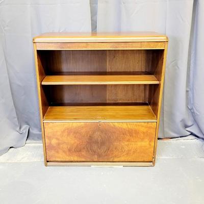 ART DECO WOOD VENEER CABINET