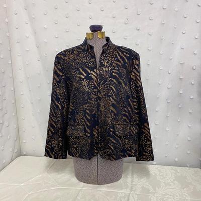 ALFRED DUNNER - FUN PRINT WOMENâ€™S JACKET - SIZE 14 P