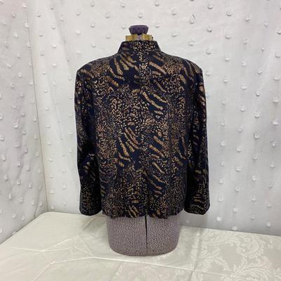 ALFRED DUNNER - FUN PRINT WOMENâ€™S JACKET - SIZE 14 P